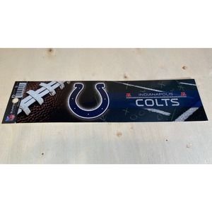 Indianapolis Colts Bumper Sticker Football NFL Brand Glitter Design Licensed